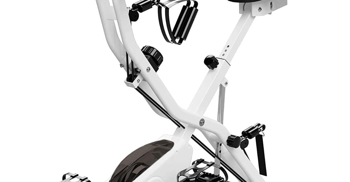 Exercise Bike for Home Workout Stationary Bike | 330LB Capacity, 16-Level Magnetic Resistance, Seat Backrest Adjustments