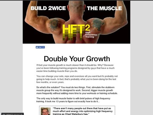 HFT2 – | Build 2WICE the Muscle | Chad Waterbury