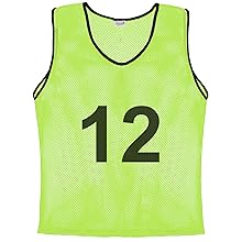 Youth Yellow Numbered Pinnies