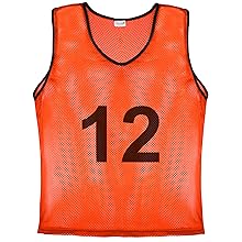 Youth Orange Numbered Pinnies