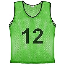 Youth Green Numbered Pinnies