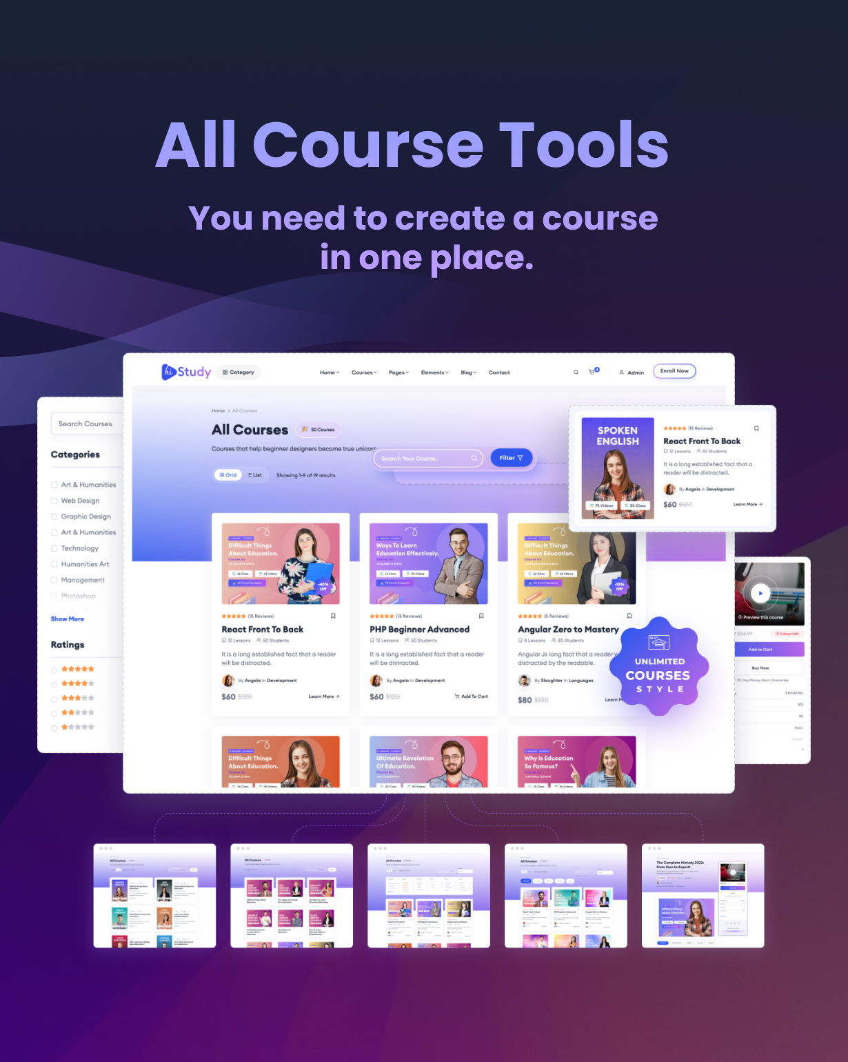 HiStudy - Online Courses & Education Template - 18