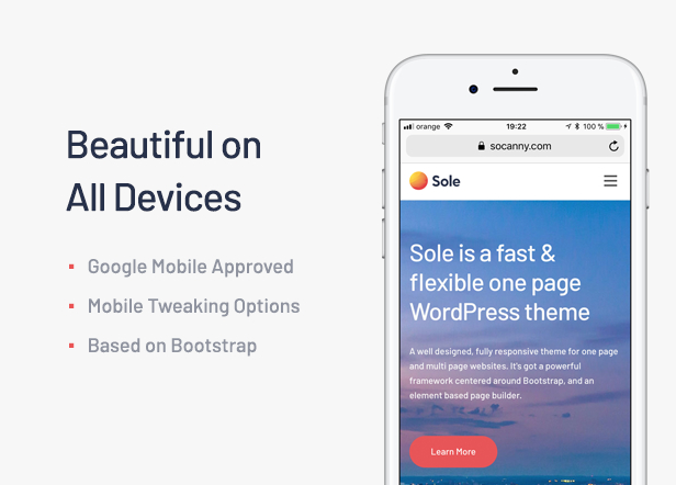 Sole - One Page WordPress Theme - 7