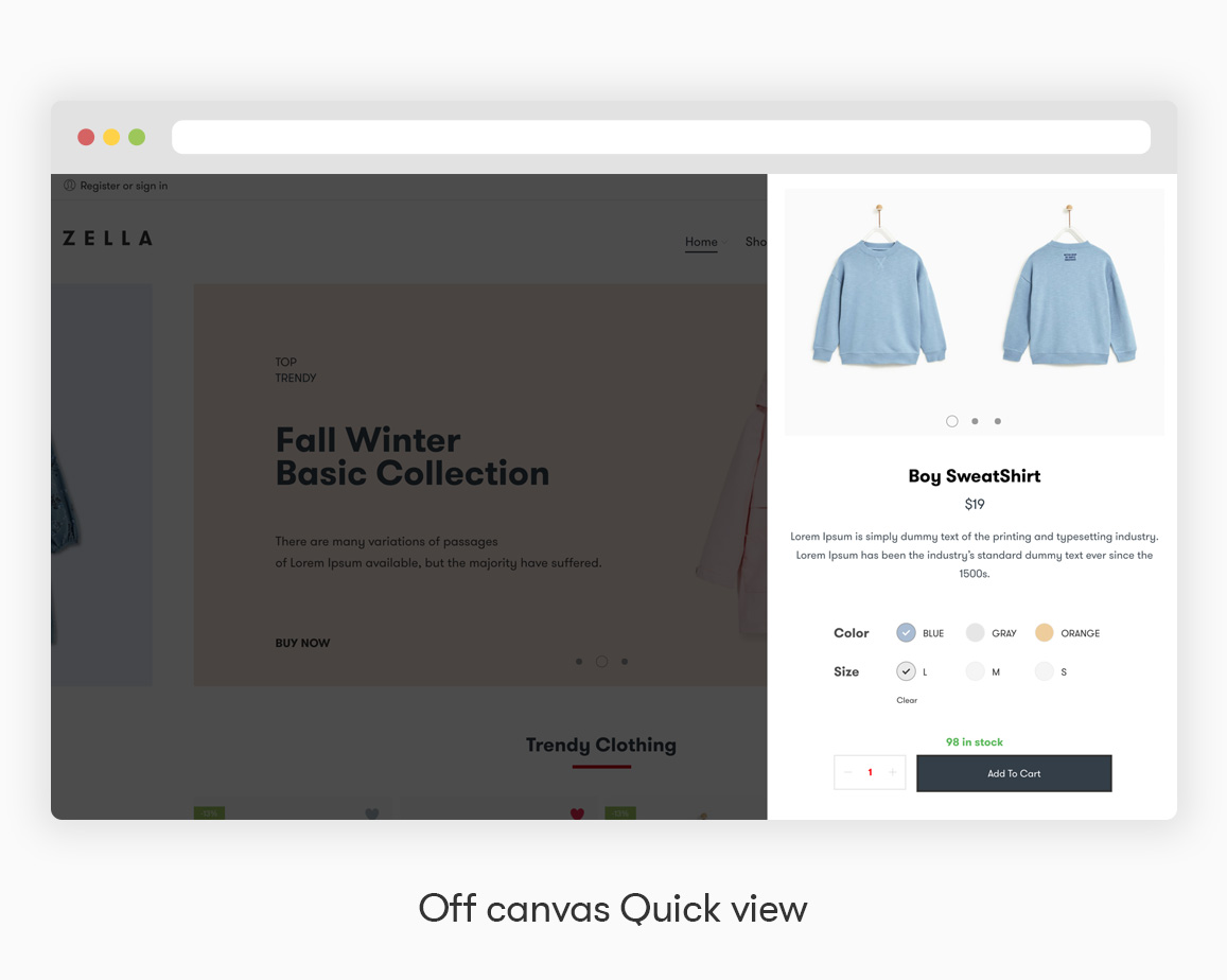 Zella - WooCommerce AJAX WordPress Theme - RTL support - 14