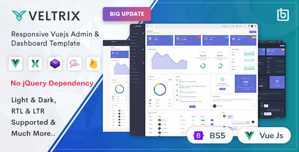 Veltrix – Vuejs Admin & Dashboard Template