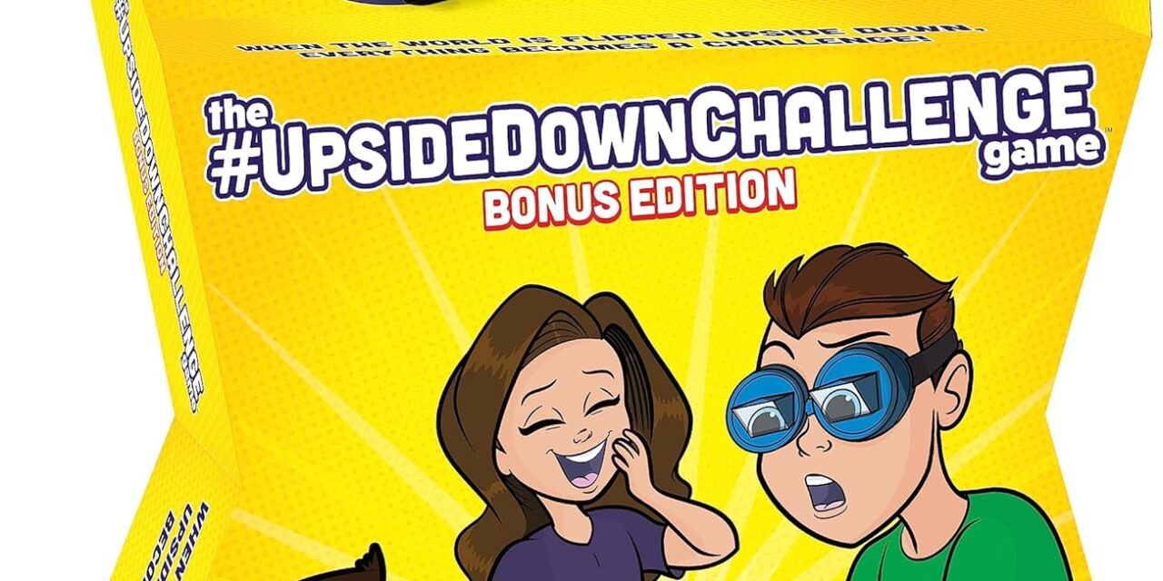 Vango UpsideDownChallenge Game – Complete Fun Challenges with Upside Down Goggles for Ages 8+, 2-6 Players