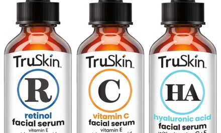 TruSkin Face Serum Trio – Hyaluronic Acid, Vitamin C & Retinol Serum for Face – Anti Aging Skin Care Set for Women – Skin Care for Bright, Smooth, Firm & Hydrated Skin, 1 fl oz, 3 Bottles