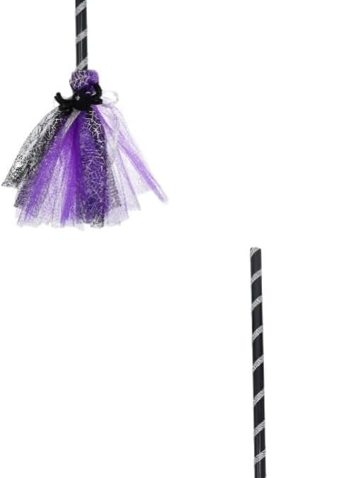 2 Pcs Wizard Broom Besom Prop Broom Decor Halloween Prop Broom Halloween Witch Besom Party Prop Creative Halloween Besom Children Witch Prop Halloween Party Broom Halloween Broom