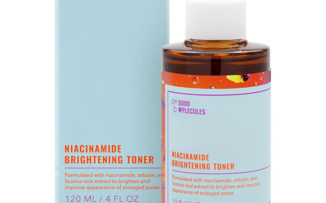 Good Molecules Niacinamide Brightening Toner – Facial Toner with Niacinamide, Vitamin C and Arbutin for Even Tone, Enlarged Pores – Skincare for Face