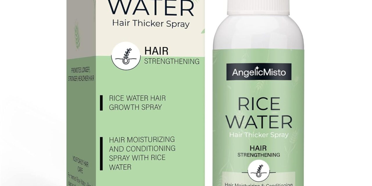 Fermented Rice Water Spray for Hair Growth – Leave-In Biotin-Infused Hair Mist for Women & Men to Strengthen, Moisturize & Thicken Dry, Frizzy, Weak, Damaged Hair Naturally – 4oz