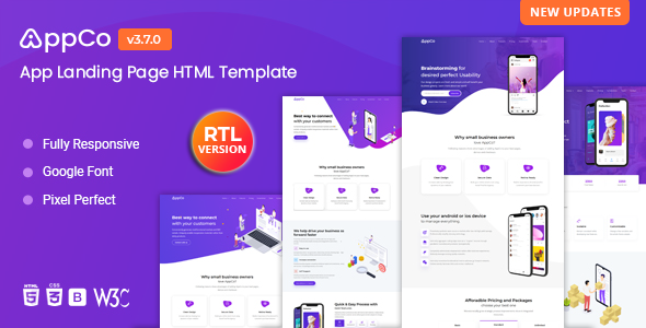 AppCo – App Landing Page Template