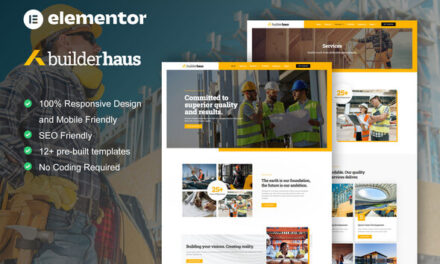 BuilderHaus – Construction Company Elementor Pro Template Kit