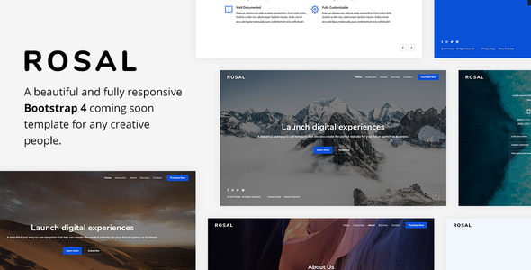 Rosal – Creative Coming Soon Template