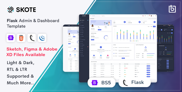 Skote – Flask Admin Dashboard Template