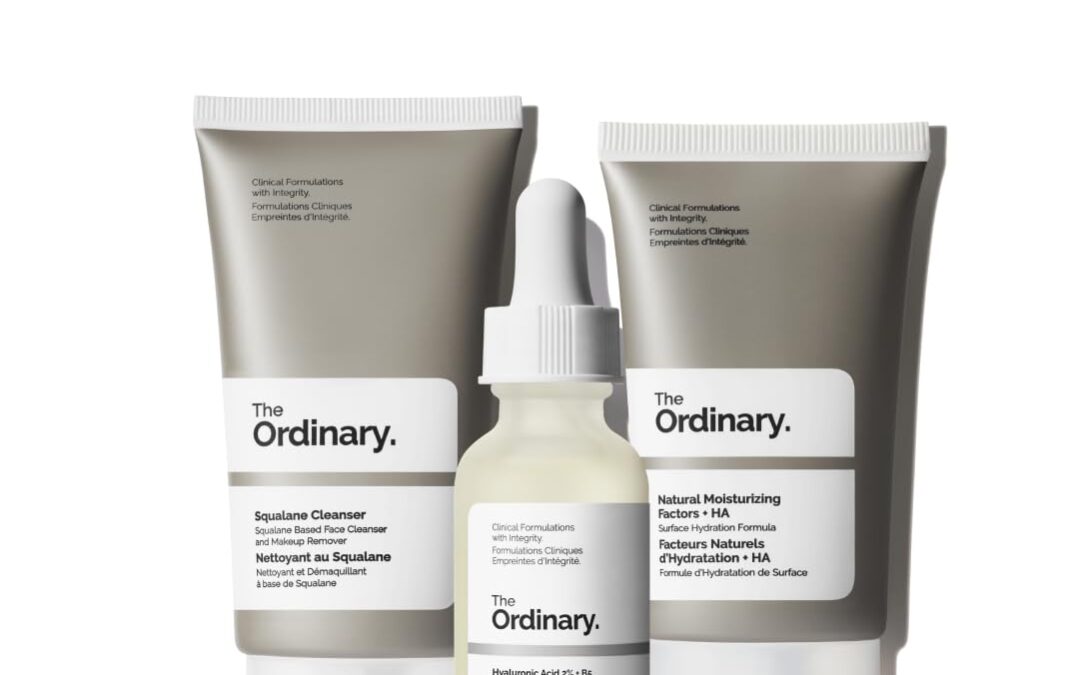 The Ordinary The Daily Set, Daily Skincare Routine with Squalane Cleanser, Hyaluronic Acid 2% + B5, and Natural Moisturizing Factors + HA