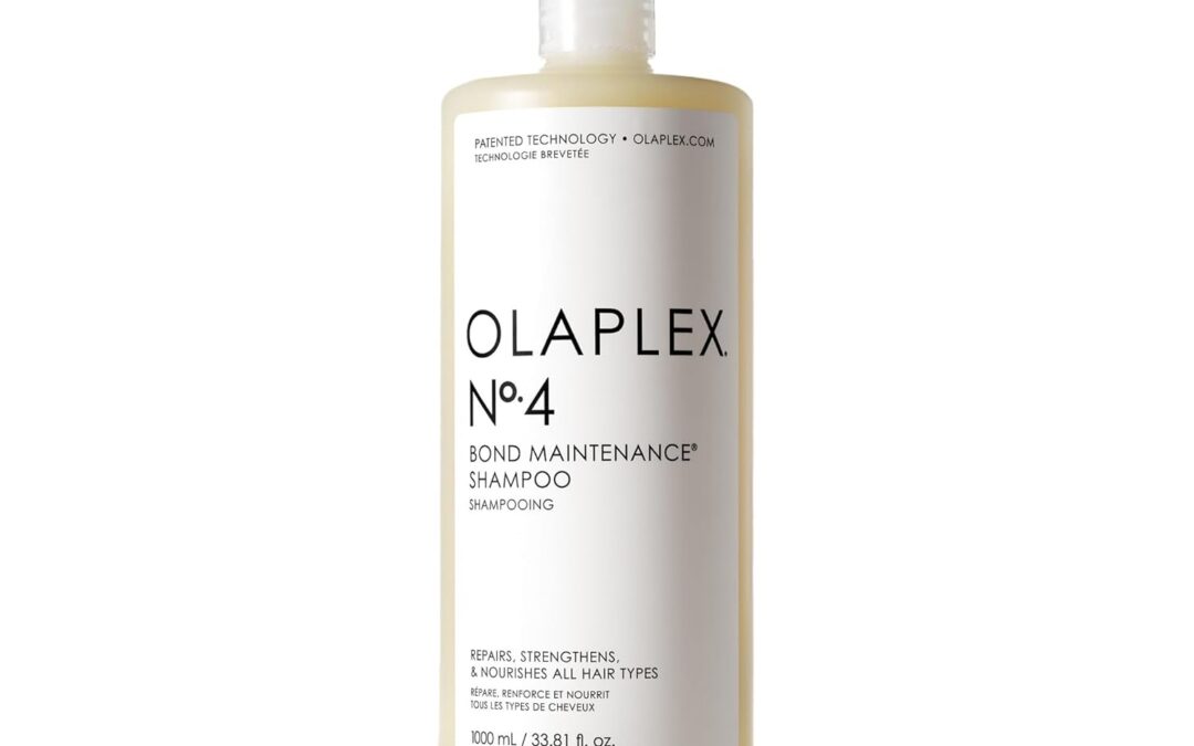 Olaplex No. 4 Bond Maintenance Shampoo, Repairs, Strengthens, & Nourishes All Hair Types, Adds Shine & Leaves Hair Feeling Soft, 33.8 fl oz