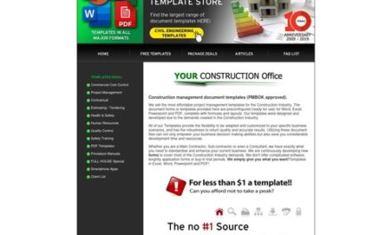 Construction Document Templates Store